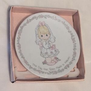 🆕 Precious Moments "This Day Has Been Made in Heaven" Mini Porcelain Plate 4 in
